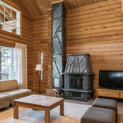 Curl up by the fire on chilly evenings
