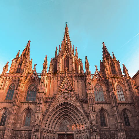 Take a one-hour drive to visit the striking sights of Barcelona