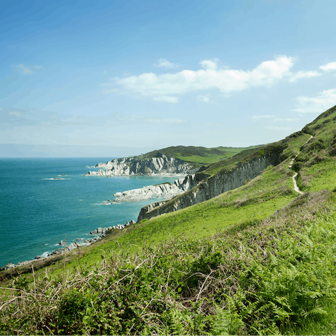 Put on your boots and explore Devon's spectacular coastline