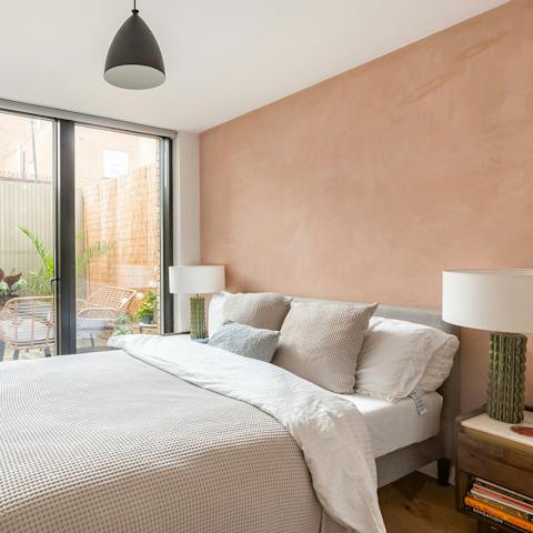 Fall into your big, comfy bed at the end of long days exploring London