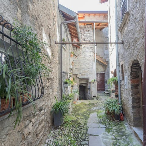 Stay in one of the town's charming cobblestone streets