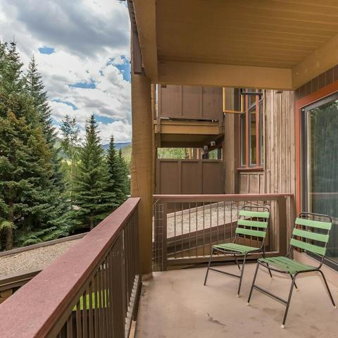 Breathe in fresh mountain air from your private balcony