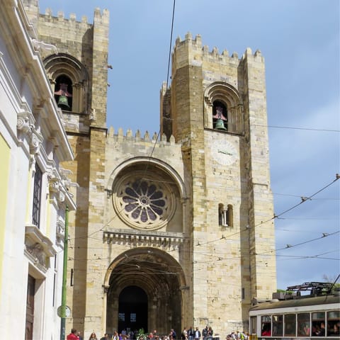 Wander five minutes down the road to see the twelfth century Sé Cathedral 