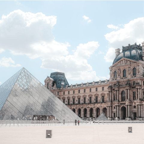 Take a leisurely stroll to soak up the delights of the Louvre