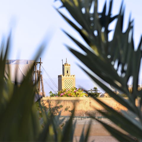 Listen to the call to prayer ring out over the rooftops from Koutoubia Mosque