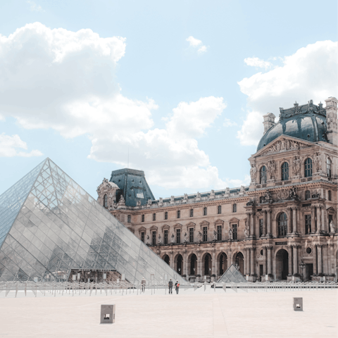 Spend an afternoon at the Louvre, just a short walk away