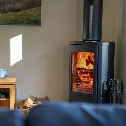 Get the wood-burner roaring and keep the house toasty warm