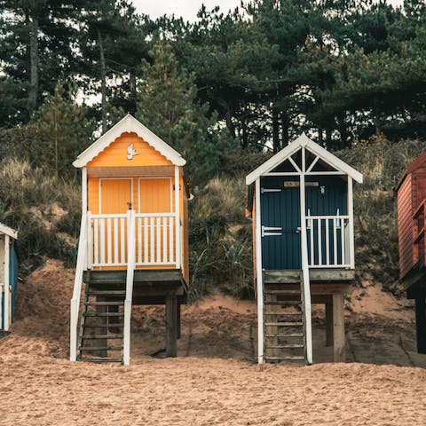 Hop in the car to visit Wells-next-the-Sea with its sandy beach
