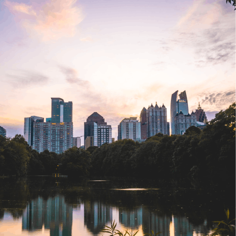 Explore Atlanta, a short drive away