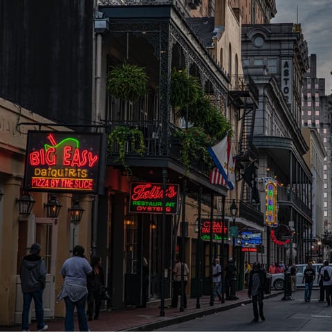 Explore New Orleans from your fantastic location near Bourbon Street