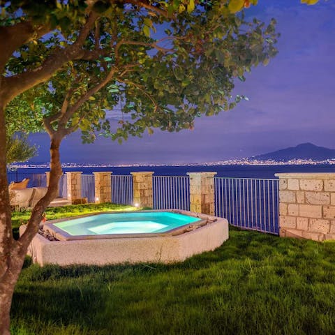 Spend your evenings taking in the scenery from your private plunge pool