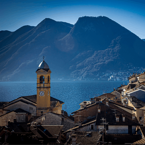 Cruise along Lake Como on a sailing or boat tour, a short ten-minute stroll down the hill