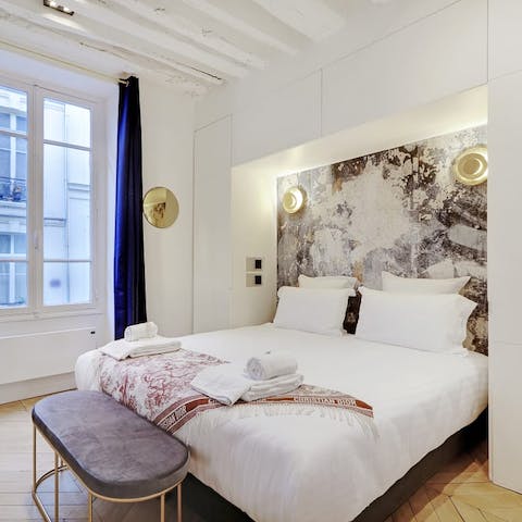 Wake up in the stylish bedrooms feeling rested and ready for another day of Paris sightseeing