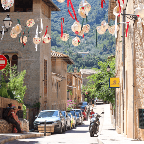Explore the idyllic village of Deia, just a five-minute walk away
