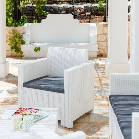Begin your day on the terrace – the perfect spot for reading, socialising and relaxing