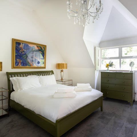 Get a restful night's sleep in the elegant bedrooms