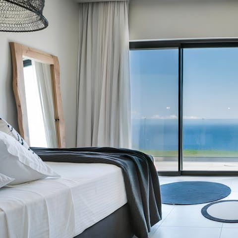Wake up to dazzling sea views each morning