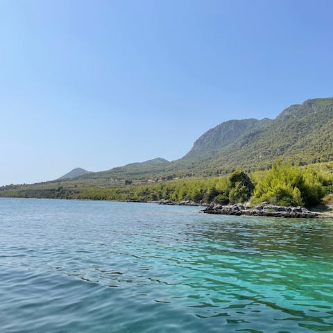Explore the stunning beaches of Evia