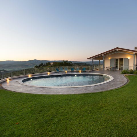 Cool down with a plunge in the pool