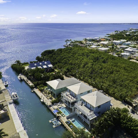 Take a boat out on the canalways of Marathon and explore the Florida Keys