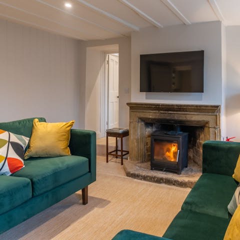 Get cosy in front of the fire after a long trek through the countryside