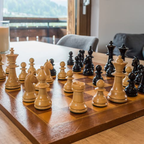Challenge your fellow travellers to a game of chess