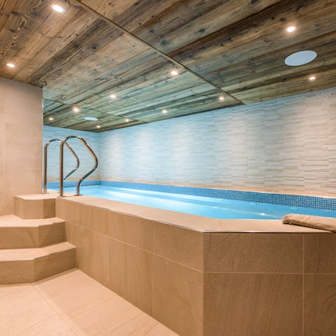 Take a dip in the indoor pool