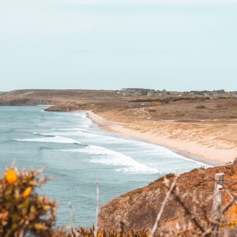 Admire the spectacular views along Brittany's scenic coastline