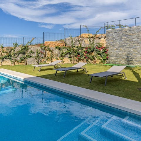 Cool off from the heat of the Spanish sun with a swim in the pool