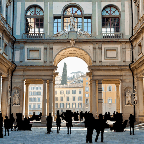 Spend an afternoon admiring the Botticelli at the Uffizi Gallery – it's ten minutes away