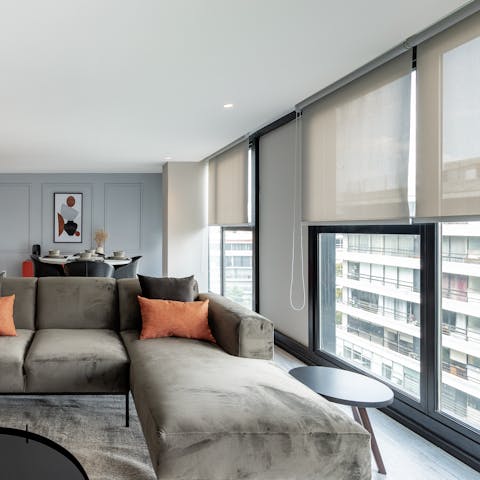 Bask in the natural light flooding the flat