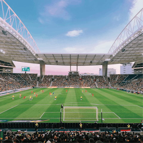 Watch a football match at Dragão Arena – home to Porto FC – a twenty-minute walk away