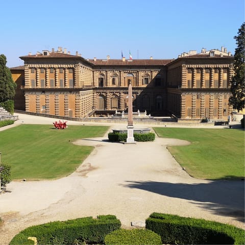 Stay in the heart of Florence, just steps from the Boboli Gardens