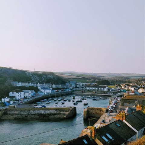 Stroll down to Porthleven harbour, just a few minutes on foot from your home