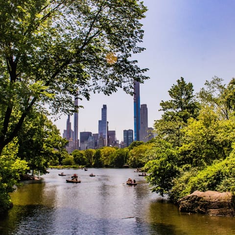 Take a walk through the city to the scenic landscapes of Central Park