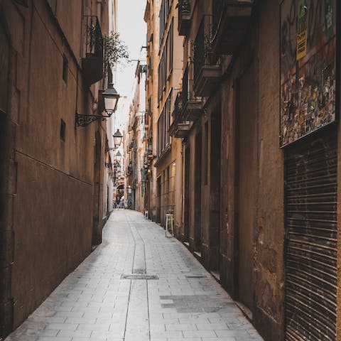 Wander the charming streets of Barcelona
