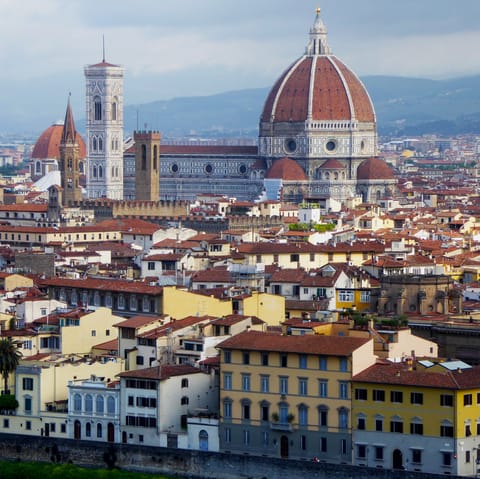 Marvel at the beauty of Cattedrale di Santa Maria del Fiore, a short fifteen-minute walk away