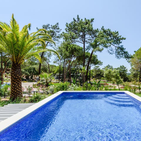 Cool off from the hot sun with a refreshing dip in your private outdoor pool