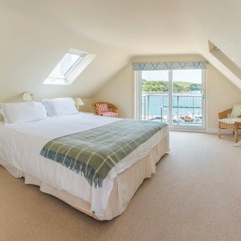 Wake up to sea views each morning on the private balcony