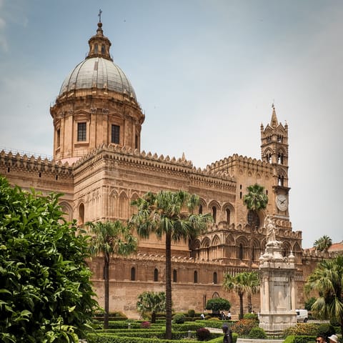 Visit Palermo Cathedral, less than a fifteen-minute walk away