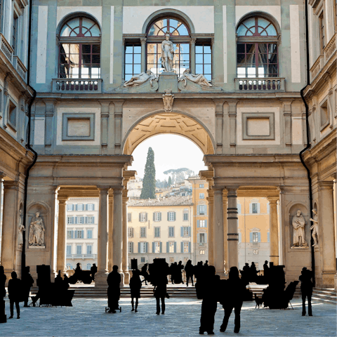 Tour the Uffizi Gallery and admire classic Italian works of art