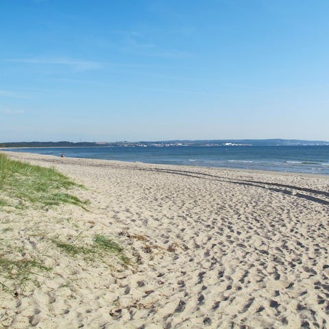 Spend your days on the beach in Binz, right outside your door