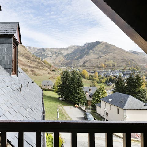 Marvel at the majestic mountains from the privacy of your own balcony 