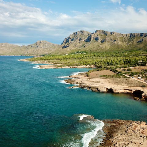 Drive to Port de Pollença and its beautiful views, just 15 minutes away