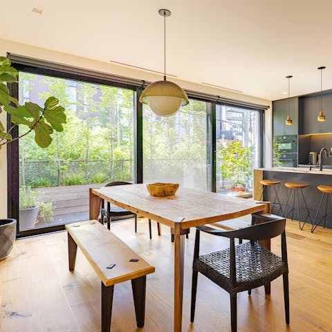 Enjoy plenty of sunlight thanks to the floor-to-ceiling windows