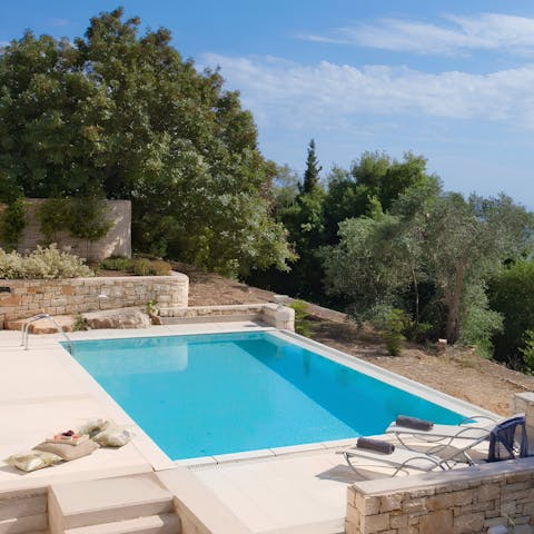 Stretch out by the pool and soak up the Ionian sun