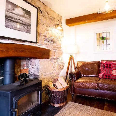 Enjoy cost nights by the fire in this charming, character-filled home 