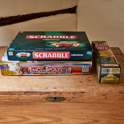 Gather in the loft room for a competitive game of Monopoly