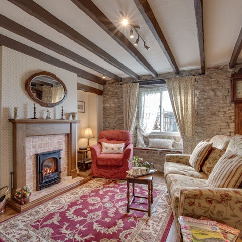 Rest weary legs in the cosy living room after a busy day exploring the local area