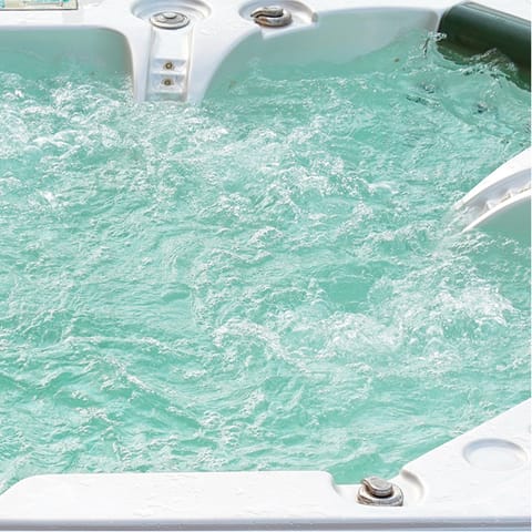 Unwind in your own private hot tub